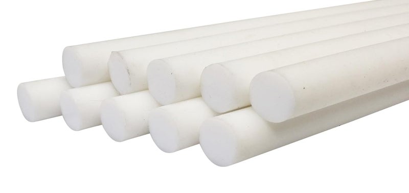 Sterling Seal PTFE-0.25x12-RDx10 PTFE Teflon Rod, 1/4" Diameter x 12" (Pack of 10)
